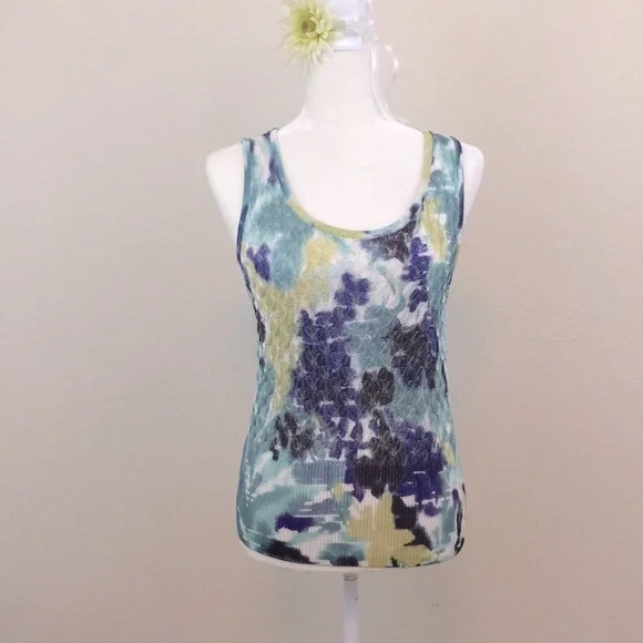 ST John yellow label Knit Top sz M - Picture 7 of 8